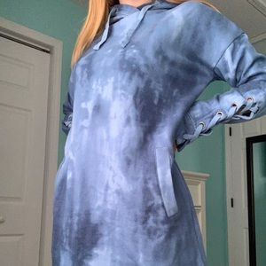 Tie-Dye Hoodie Dress